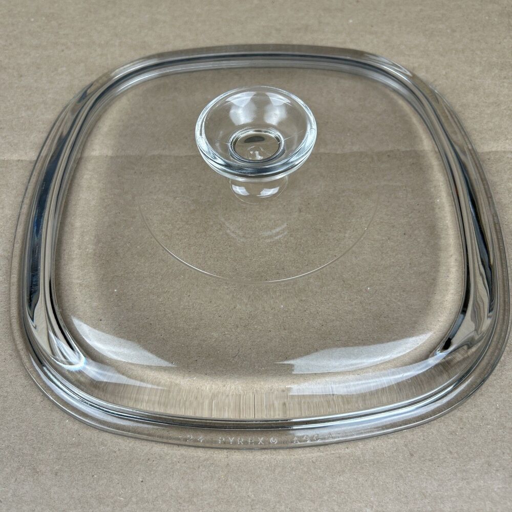 Pyrex Glass Lid A9C fits A-2-B & A-3-B, A-8-B & 9" Corning Ware Casseroles A-9-C
